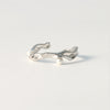 Pearl Wave Ring, Sterling Silver.