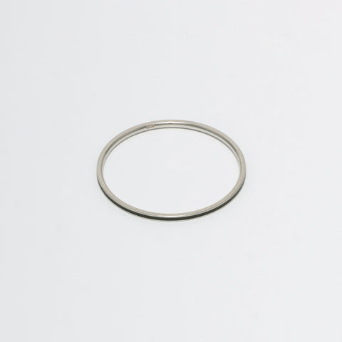 Roulette Ring, Black Enamel Silver.