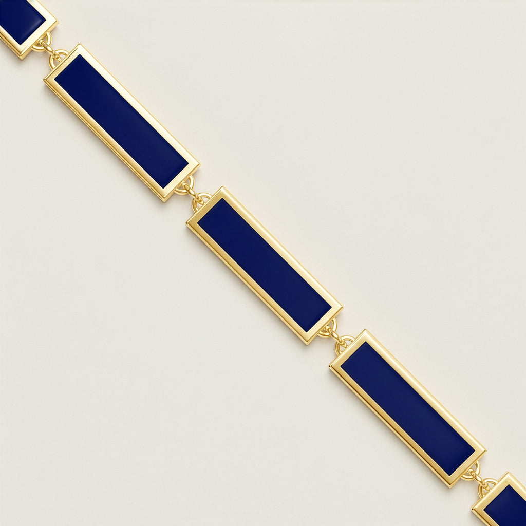 Skyspace Bracelet, Lapis Gold Vermeil.