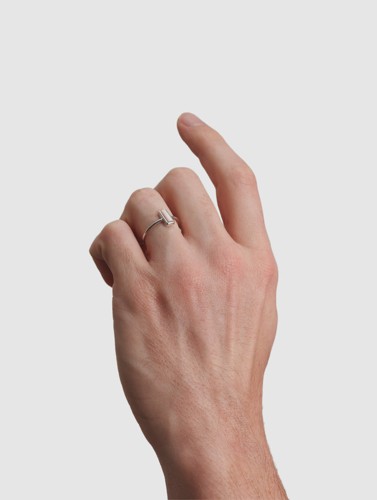 Welcome Ring, Pink Shell Silver.