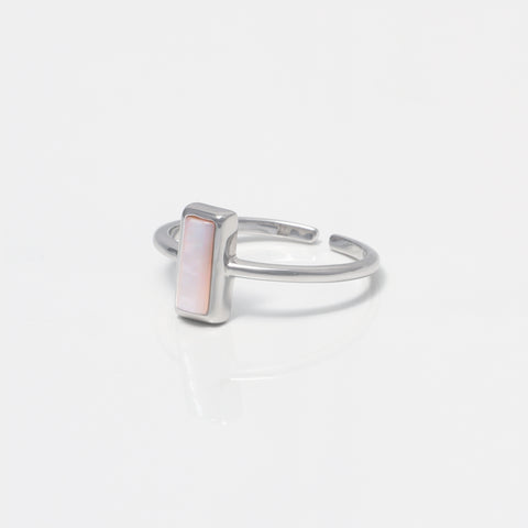Welcome Ring, Pink Shell Silver.