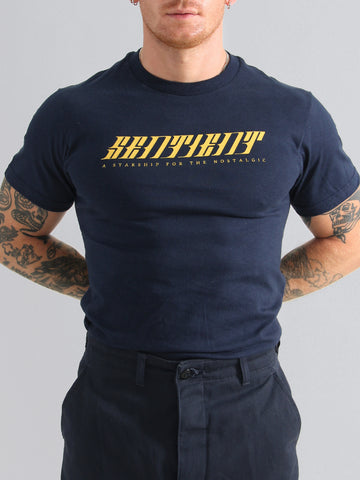 Sentient Merch T-Shirt, Navy Short Sleeves.
